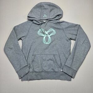 TNA Hoodie Pullover Sweatshirt Drawstring‎ Casual Comfy Athleisure Gray Medium